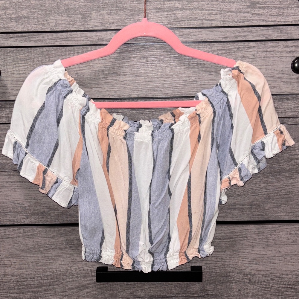 Ocean Drive Multicolor Ruffle Blouse - Picture 3 of 4